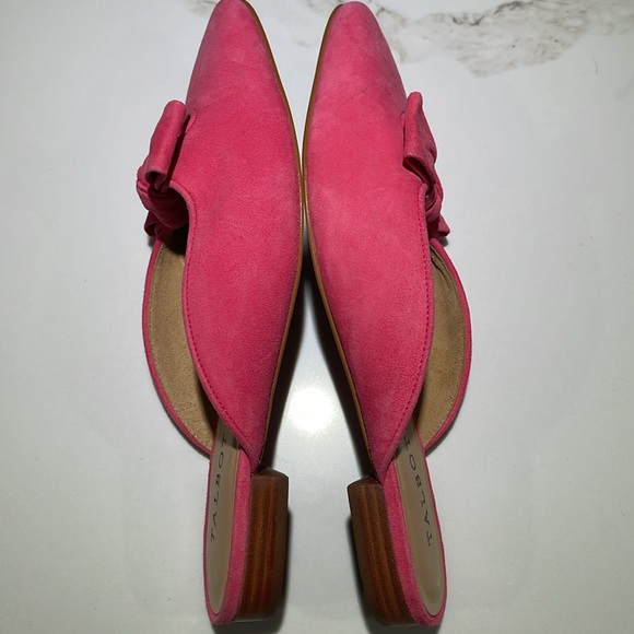 TALBOTS Edison Leather Bow Shoes, Mules/Slides Size 7 1/2 - Picture 4 of 9